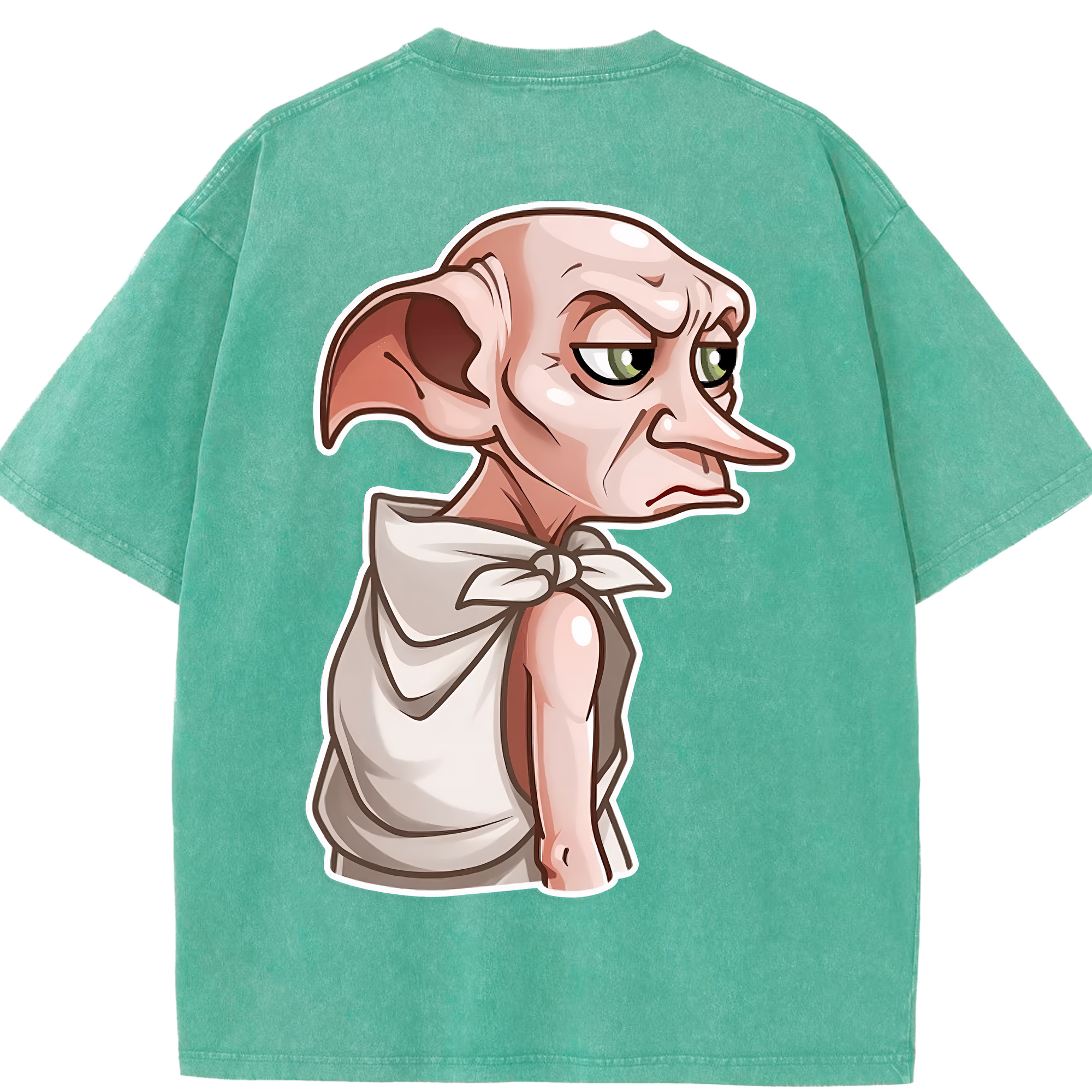 （画像用） Harry Potter ハリー・ポッターシリーズ 綿100% ヴィンテージ風 半袖Tシャツ（背面プリント）